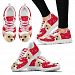 Valentine's Day Special-White Chihuahua On Red Print Running Shoes For Women-Free Shipping - Women's Sneakers - White - Valentine's Day Special-White Chihuahua On Red Print Running Shoes For Women-Free Shipping / US5.5 (EU36)