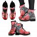 Valentine's Day Special-Vizsla Dog With Red Rose Print Boots For Women-Free Shipping - Women's Leather Boots - Black - Valentine's Day Special-Vizsla Dog With Red Rose Print Boots For Women-Free Shipping / US6 (EU37)