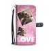 Whippet Dog with Love Print Wallet Case-Free Shipping - LG V10