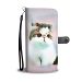 White Exotic Shorthair Cat With Love Rose Print Wallet Case-Free Shipping - Samsung Galaxy J7
