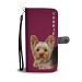 Yorkshire Terrier (Yorkie) On Pink Print Wallet Case-Free Shipping - Samsung Galaxy S7