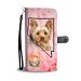 Yorkshire Terrier On Pink Print Wallet Case-Free Shipping- NV State - Samsung Galaxy J7