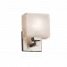 FSN-8437-30-RBON-NCKL-GU24-LED - Justice Design - Fusion - 7.5 One Light Wall Sconce Ribbon Brushed NickelOval - Fusion