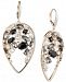 Carolee Gold-Tone Crystal & Stone Cluster Drop Earrings