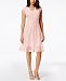Ny Collection Petite Lace Ruffle-Hem Dress, Created for Macy's