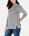Style & Co Petite Lace-Up Sweater, Created for Macy's