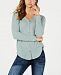 Style & Co Petite Button-Front Thermal Top, Created for Macy's