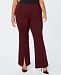 I. n. c. Plus Size Ponte-Knit Slit-Front Pants, Created for Macy's