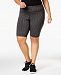 Ideology Plus Size Compression Shorts, Created for Macy's