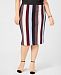 I. n. c. Plus Size Metallic Striped Skirt, Created for Macy's