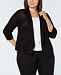 Alfani Plus Size Open-Front Cardigan, Created for Macy's