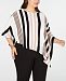 Jm Collection Plus Size Striped Poncho, Created for Macy's
