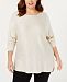 I. n. c. Plus Size Embellished Shirttail Sweater, Created for Macy's