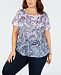 Style & Co Plus Size Printed T-Shirt, Created for Macy's