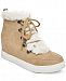 Madden Girl Pulley Faux-Fur Wedge Sneakers