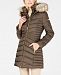 Laundry by Shelli Segal Faux-Fur-Trim Hooded Quilted-Panel Puffer Coat
