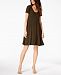 Style & Co Short-Sleeve A-Line Dress, Created for Macy's