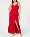 Adrianna Papell Plus Size Ruched Jersey Gown