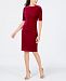 Vince Camuto Velvet Ruched Bodycon Dress