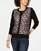 Charter Club Lace-Front Cardigan Sweater, Created for Macy's