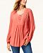 Style & Co Criss-Cross Top, Created for Macy's