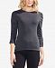 Vince Camuto Ruched-Sleeve Top