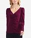 Vince Camuto Ruched Puff-Shoulder Top