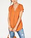 I. n. c. Inverted-Pleat V-Neck Top, Created for Macy's
