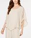 Jm Collection Gauze Cape Top, Created for Macy's