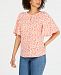 Charter Club Printed Keyhole Top, Created for Macy's