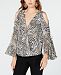 I. n. c. Printed Cold-Shoulder Top, Created for Macy's