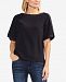 Vince Camuto Envelope-Sleeve Contrast-Stitch Top