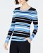 Charter Club Cotton Striped Long-Sleeve T-Shirt, Created for Macy's