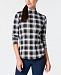Charter Club Cotton Plaid Top, Created for Macy's