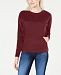 Lacoste Women's Long-Sleeve Velvet Mix Sweatshirt