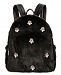 Betsey Johnson Bejeweled Faux-Fur Backpack