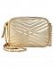 I. n. c. Glam Metallic Quilted Camera Crossbody, Created for Macy's