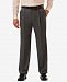 Haggar Men's Cool 18 Pro Classic-Fit Expandable Waist Pleated Stretch Dress Pants