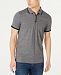 Kenneth Cole Men's Marled Zip Polo