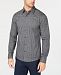 Michael Kors Men's Slim-Fit Mini-Check Shirt, Created for Macy's