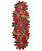 Leila's Linens 13" x 36" All Beaded Poinsettia Table Runner