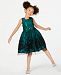 Jayne Copeland Toddler Girls Glitter Flocked Dress