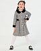 Blueberi Boulevard Toddler Girls 2-Pc. Tweed Coat & Dress Set