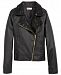 Epic Threads Big Girls Faux Leather Moto Jacket, Created for Macy's