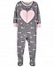 Carter's Toddler Girls Love-Print Footed Pajamas