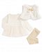 First Impressions Baby Girls 3-Pc. Faux-Fur Vest, Peplum Tunic & Metallic Leggings Set, Created for Macy's
