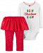 Carter's Baby Girls 2-Pc. Holiday Bodysuit & Tutu Leggings Set