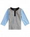 First Impressions Baby Boys Colorblocked Henley T-Shirt, Created for Macy's