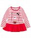 First Impressions Baby Girls Striped Bear-Print Cotton Peplum T-Shirt, Created for Macy's