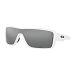 Ridgeline - Polished White - Prizm Black Iridium Lens Sunglasses